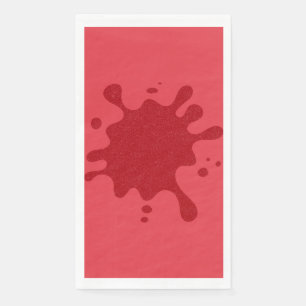 Op maat gemaakte tomaatrode splash papieren servet