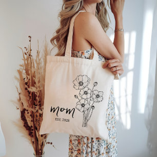 Op maat gemaakte tote tas voor mama, nieuwe mama b