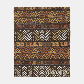 Op maat gemaakte Tribale Boho Patroon Fleece Deken