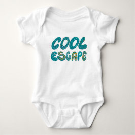 Op maat gemaakte tropische ontwerp voor baby's eer romper