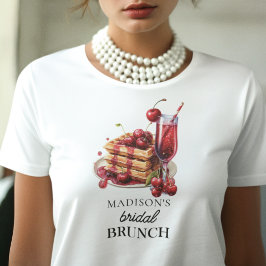 Op maat gemaakte trouw bruidsfeest feestkleding t-shirt