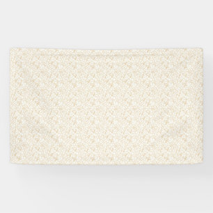 Op maat gemaakte trouwbanner   Elegante gouden lij Spandoek