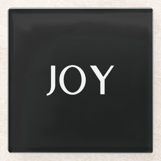 Op maat gemaakte trouwcadeaus, Elegant, Jubileumca Glazen Onderzetter (Voorkant)