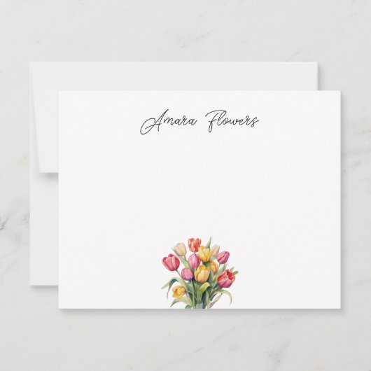 Op maat gemaakte tulp briefkaart (Voorkant)