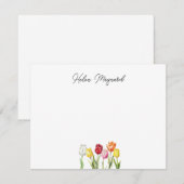 Op maat gemaakte tulp briefkaart (Voorkant / Achterkant)