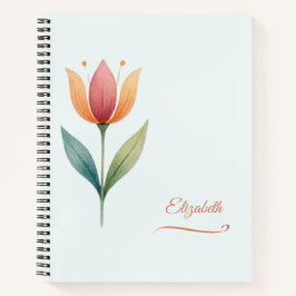 Op maat gemaakte tulp notitieboek