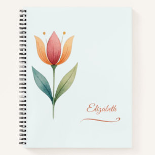 Op maat gemaakte tulp notitieboek