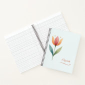 Op maat gemaakte tulp notitieboek (Binnen)