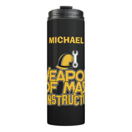 Op maat gemaakte tumbler met naam voor Massabouw Thermosbeker