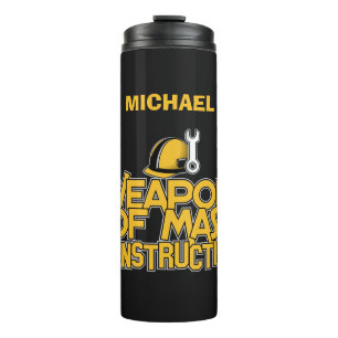 Op maat gemaakte tumbler met naam voor Massabouw Thermosbeker