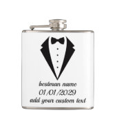Op maat gemaakte Tuxedo Design Fles Huwelijks Cade Heupfles (Voorkant)