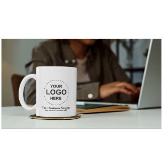 Op maat gemaakte tweedelig businesslogo koffiemok tweekleurige koffiemok