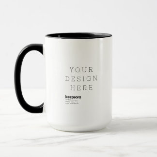 Op maat gemaakte tweekleurige koffie mok