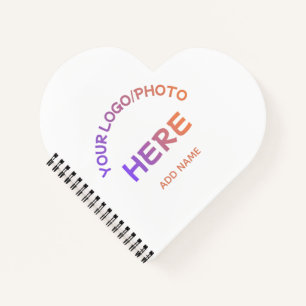 Op maat gemaakte tweezijdige hartvormige agenda me