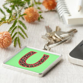 Op maat gemaakte U-sleutelhanger met monogram, Cle Sleutelhanger (Zijkant)