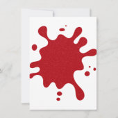 Op maat gemaakte uitnodiging met witte en tomaatro (Voorkant)