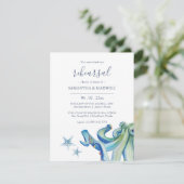 Op maat gemaakte uitnodigingen voor het oefendiner (Staand voorkant)