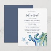 Op maat gemaakte uitnodigingen voor het oefendiner (Voorkant / Achterkant)