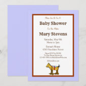 Op maat gemaakte uitnodigingen voor western baby s (Voorkant / Achterkant)