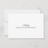 Op maat gemaakte uitnodigingskaart voor bruidsmeis kaart (Voorkant)