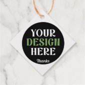 op maat gemaakte, unieke, strakke & minimalistisch bedankjes labels (Achterkant)