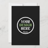 op maat gemaakte, unieke, strakke & minimalistisch magnetische uitnodiging (Voorkant)