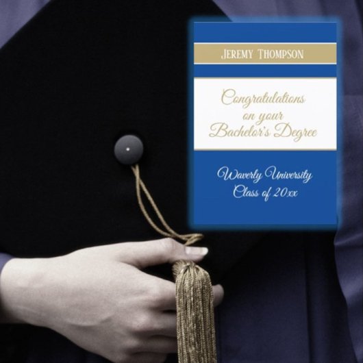 Op maat gemaakte universitaire afstudeerkaart voor kaart