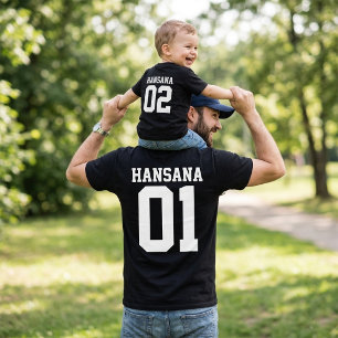 Op maat gemaakte vader- en babyshirts - Bij elkaar T-shirt
