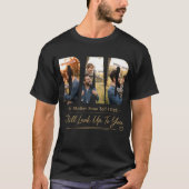 Op maat gemaakte vader foto T-shirt (Voorkant)