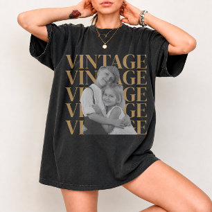 Op maat gemaakte Vaderdag 2026 Foto Persoonlijke c T-shirt