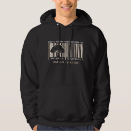 Op maat gemaakte Vaderdag Barcode Hoodie