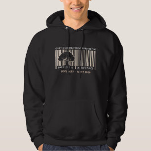 Op maat gemaakte Vaderdag Barcode Hoodie