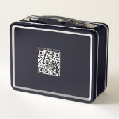 Op maat gemaakte Vaderdag Barcode Metalen Lunchbox (Achterkant)