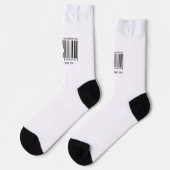 Op maat gemaakte Vaderdag Barcode Soks Sokken (Links)
