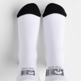 Op maat gemaakte Vaderdag Barcode Soks Sokken