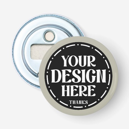 Op maat gemaakte Vaderdag cadeau Design Button Flesopener (Voorkant)