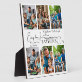 Op maat gemaakte Vaderdag-foto-collageplaquette Fotoplaat (Zijkant)