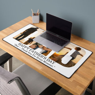 Op maat gemaakte Vaderdag-fotocollagekaart Bureaumat