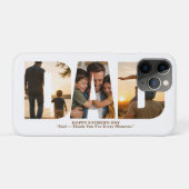 Op maat gemaakte Vaderdag-fotocollagekaart Case-Mate iPhone Case (Achterkant (horizontaal))
