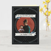 Op maat gemaakte Vaderdag fotokaart Kaart (Gele Bloem)