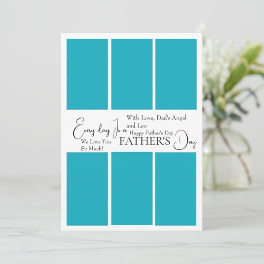 Op maat gemaakte Vaderdag fotokaart Kaart (Staand voorkant)