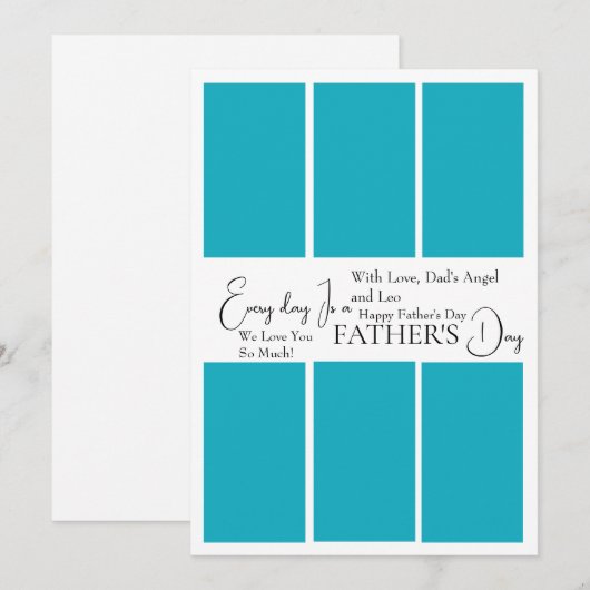 Op maat gemaakte Vaderdag fotokaart Kaart (Voorkant / Achterkant)