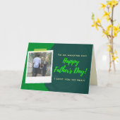 Op maat gemaakte Vaderdag fotokaart met eigen foto Kaart (Gele Bloem)