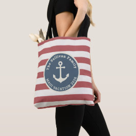 Op maat gemaakte vakantie voor gezinnen Nautische Tote Bag
