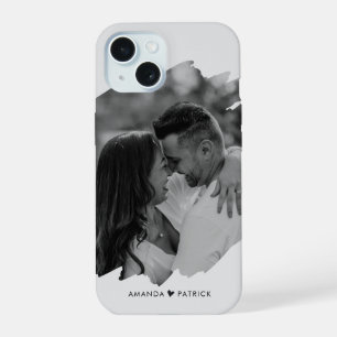 Op maat gemaakte Valentijnsdag Modern Foto Koppel iPhone 15 Case