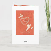 Op maat gemaakte Valentijnskaart Jezus houdt van j Feestdagen Kaart (Achterkant)