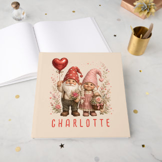 Op maat gemaakte Valentijnskabouters met bloemen Gastenboek