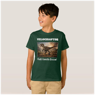 Op maat gemaakte Velociraptor T-shirt