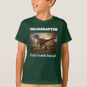 Op maat gemaakte Velociraptor T-shirt (Voorkant)