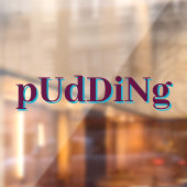 Op maat gemaakte venster / deurfolie - Pudding-ont Raamsticker (Vel 2)